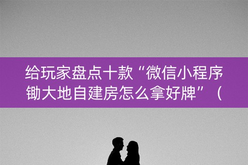 给玩家盘点十款“微信小程序锄大地自建房怎么拿好牌”（必赢神器)