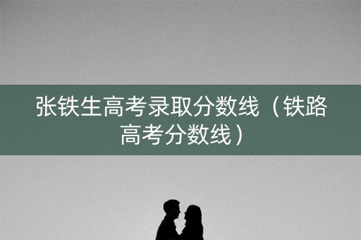 张铁生高考录取分数线（铁路高考分数线）