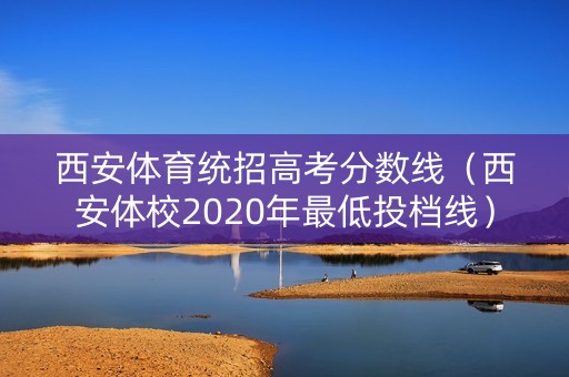西安体育统招高考分数线（西安体校2020年最低投档线）