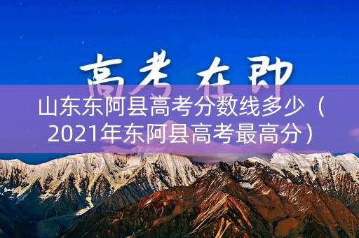 山东东阿县高考分数线多少（2021年东阿县高考最高分）