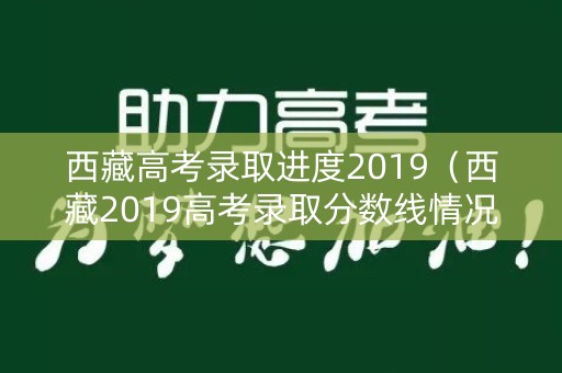 西藏高考录取进度2019（西藏2019高考录取分数线情况）