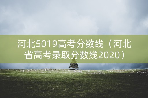 河北5019高考分数线（河北省高考录取分数线2020）