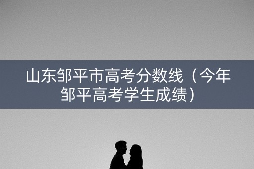 山东邹平市高考分数线（今年邹平高考学生成绩）