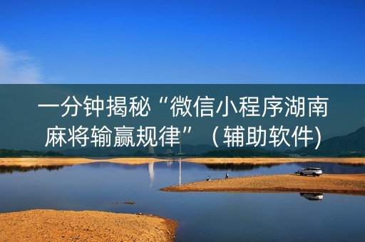一分钟揭秘“微信小程序湖南麻将输赢规律”（辅助软件)