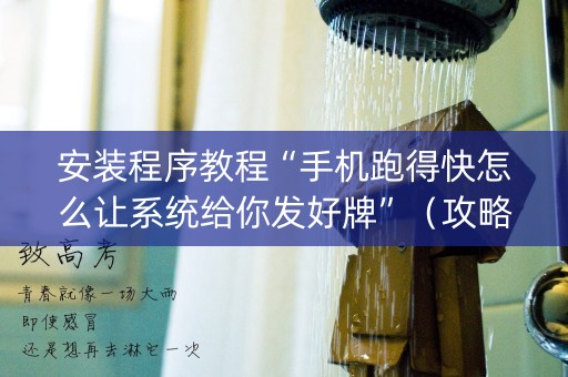 安装程序教程“手机跑得快怎么让系统给你发好牌”（攻略插件)