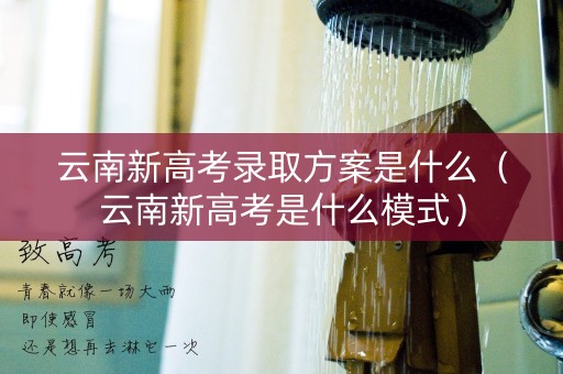 云南新高考录取方案是什么（云南新高考是什么模式）