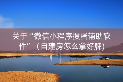关于“微信小程序掼蛋辅助软件”（自建房怎么拿好牌)