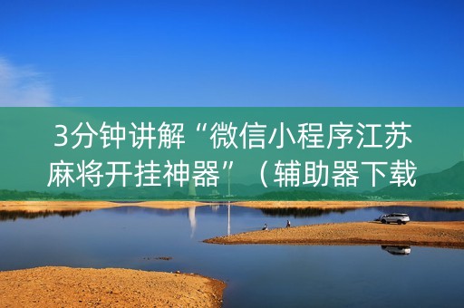 3分钟讲解“微信小程序江苏麻将开挂神器”（辅助器下载)