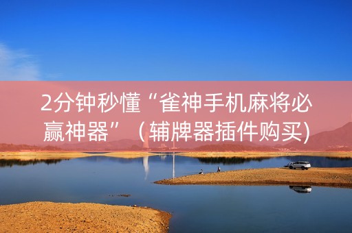 2分钟秒懂“雀神手机麻将必赢神器”（辅牌器插件购买)