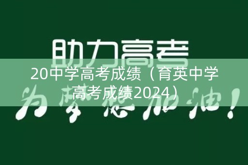 20中学高考成绩（育英中学高考成绩2024）
