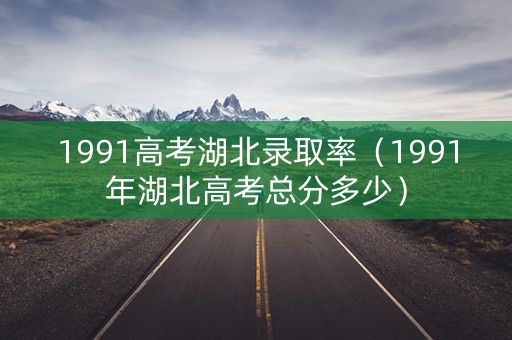 1991高考湖北录取率（1991年湖北高考总分多少）
