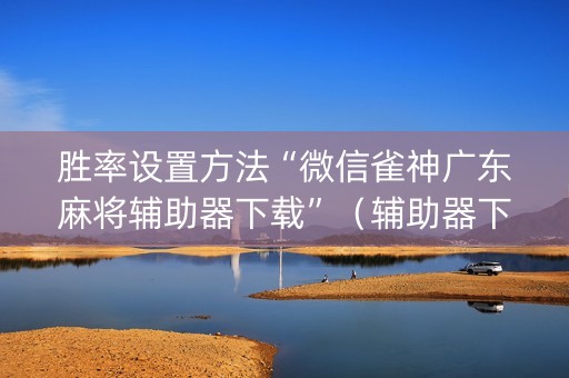 胜率设置方法“微信雀神广东麻将辅助器下载”（辅助器下载)