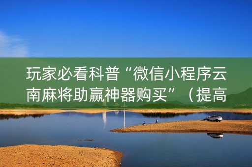 玩家必看科普“微信小程序云南麻将助赢神器购买”（提高胜率软件)