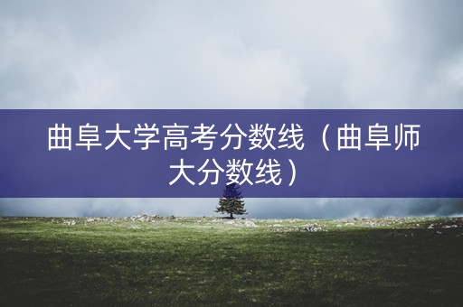 曲阜大学高考分数线（曲阜师大分数线）