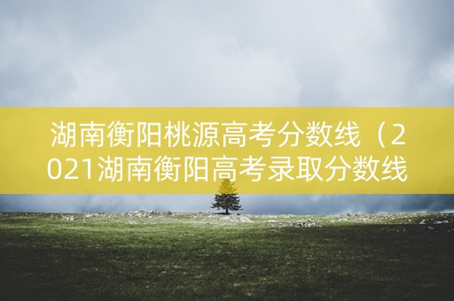湖南衡阳桃源高考分数线（2021湖南衡阳高考录取分数线）