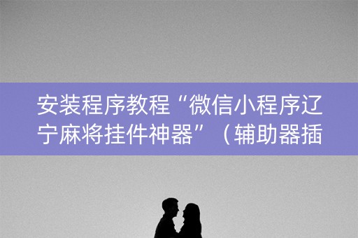 安装程序教程“微信小程序辽宁麻将挂件神器”（辅助器插件)