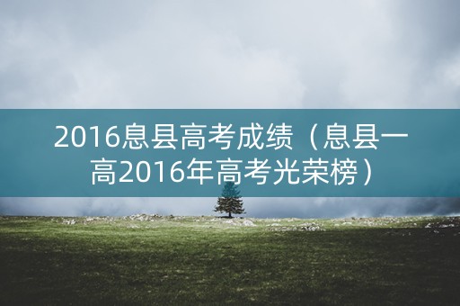 2016息县高考成绩（息县一高2016年高考光荣榜）