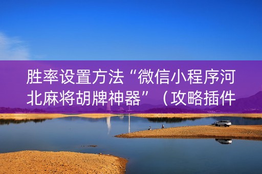 胜率设置方法“微信小程序河北麻将胡牌神器”（攻略插件)