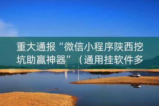 重大通报“微信小程序陕西挖坑助赢神器”（通用挂软件多少钱)