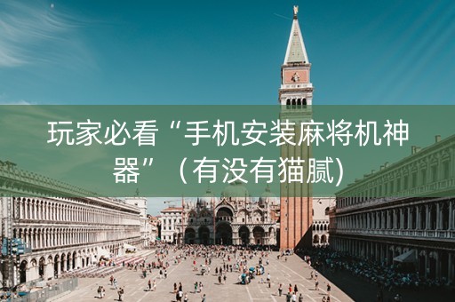 玩家必看“手机安装麻将机神器”（有没有猫腻)