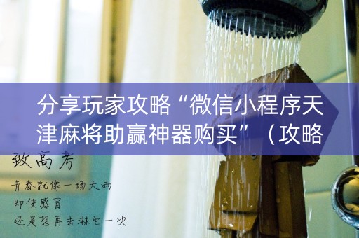 分享玩家攻略“微信小程序天津麻将助赢神器购买”（攻略插件)