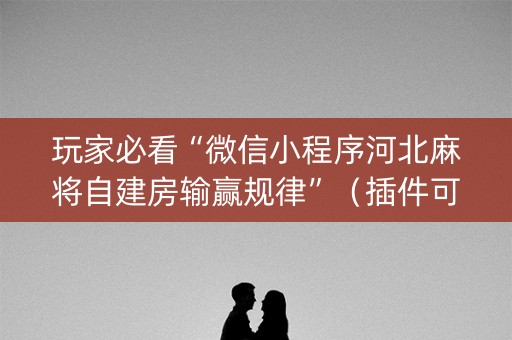 玩家必看“微信小程序河北麻将自建房输赢规律”（插件可信吗)