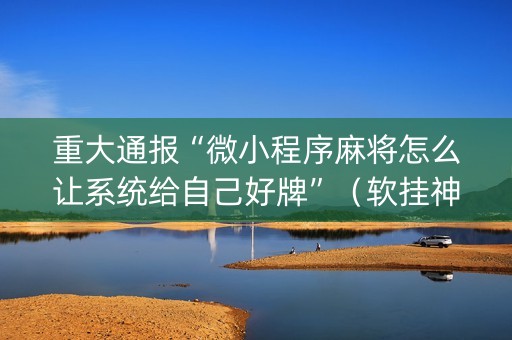 重大通报“微小程序麻将怎么让系统给自己好牌”（软挂神器)