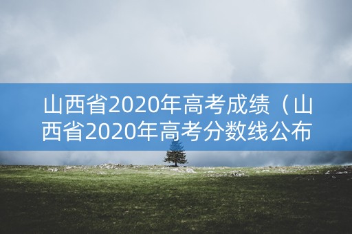 山西省2020年高考成绩（山西省2020年高考分数线公布时间）