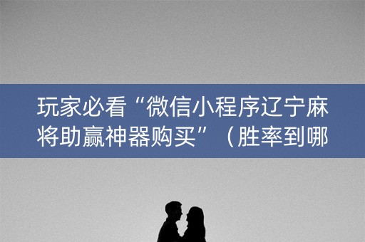 玩家必看“微信小程序辽宁麻将助赢神器购买”（胜率到哪调)