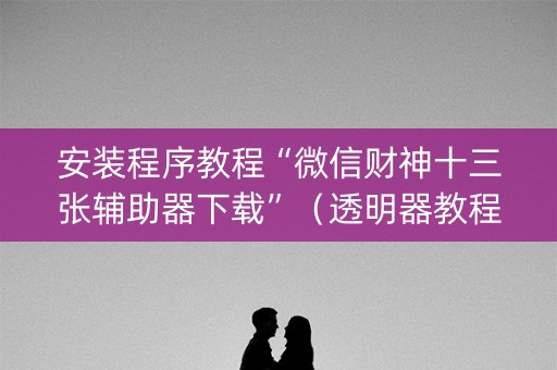 安装程序教程“微信财神十三张辅助器下载”（透明器教程)
