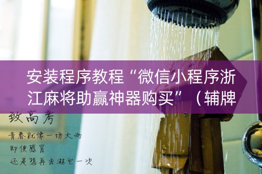 安装程序教程“微信小程序浙江麻将助赢神器购买”（辅牌器插件购买)