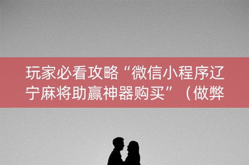 玩家必看攻略“微信小程序辽宁麻将助赢神器购买”（做弊器软件下载)