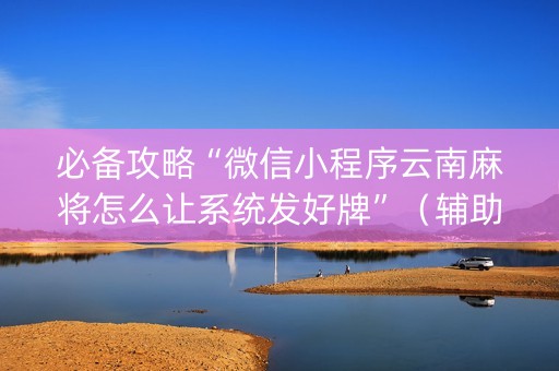 必备攻略“微信小程序云南麻将怎么让系统发好牌”（辅助软件)