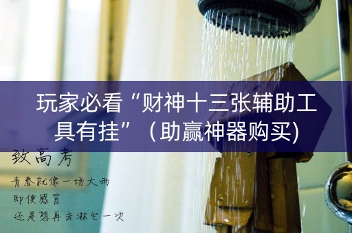 玩家必看“财神十三张辅助工具有挂”（助赢神器购买)