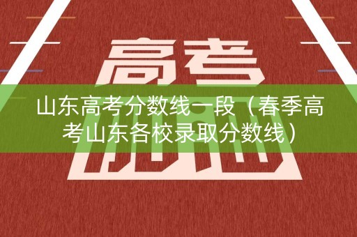 山东高考分数线一段（春季高考山东各校录取分数线）