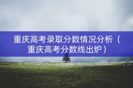 重庆高考录取分数情况分析（重庆高考分数线出炉）