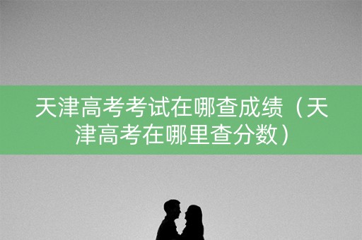 天津高考考试在哪查成绩（天津高考在哪里查分数）