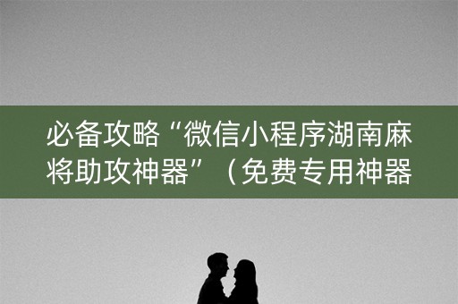 必备攻略“微信小程序湖南麻将助攻神器”（免费专用神器)