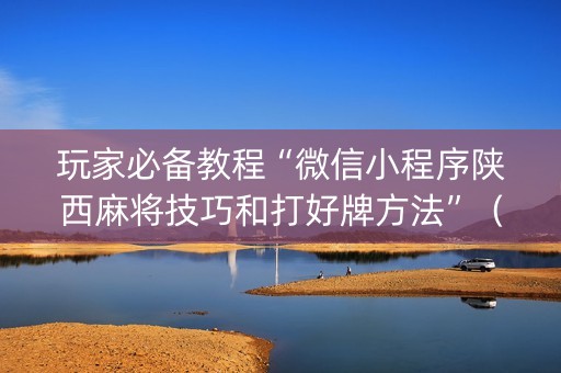 玩家必备教程“微信小程序陕西麻将技巧和打好牌方法”（充会员胜率高)