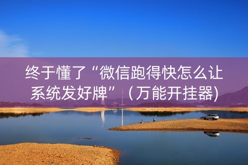 终于懂了“微信跑得快怎么让系统发好牌”（万能开挂器)