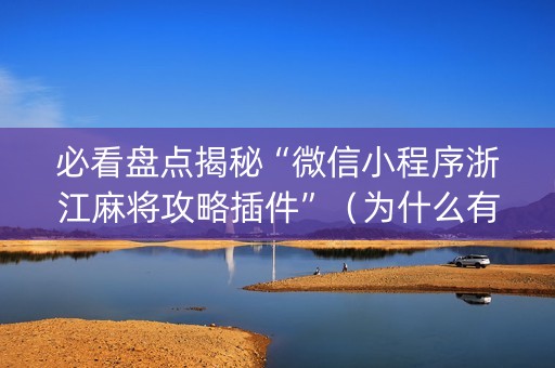 必看盘点揭秘“微信小程序浙江麻将攻略插件”（为什么有人一直赢)