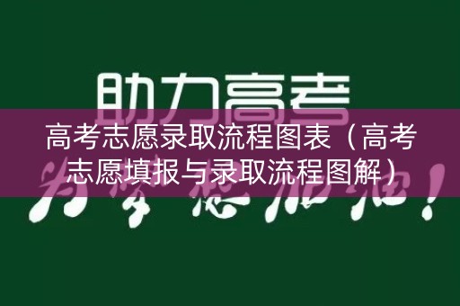 高考志愿录取流程图表（高考志愿填报与录取流程图解）