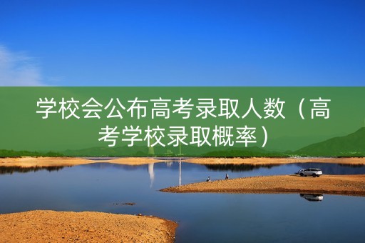 学校会公布高考录取人数（高考学校录取概率）