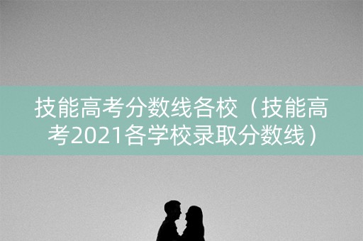 技能高考分数线各校（技能高考2021各学校录取分数线）