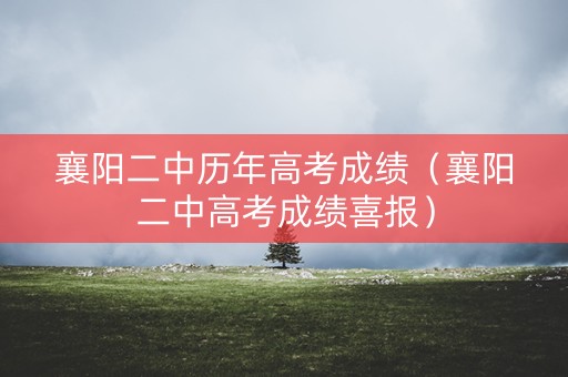 襄阳二中历年高考成绩（襄阳二中高考成绩喜报）