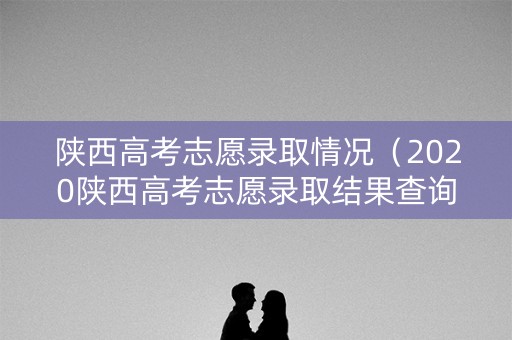 陕西高考志愿录取情况（2020陕西高考志愿录取结果查询）