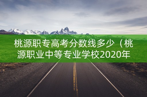 桃源职专高考分数线多少（桃源职业中等专业学校2020年高考）