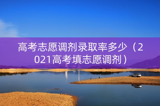 高考志愿调剂录取率多少（2021高考填志愿调剂）