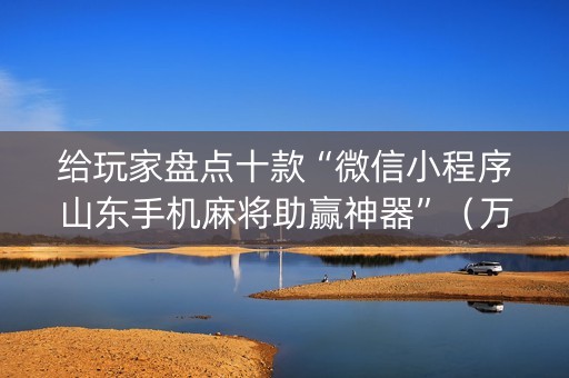 给玩家盘点十款“微信小程序山东手机麻将助赢神器”（万能开挂器)