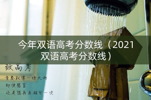 今年双语高考分数线（2021双语高考分数线）